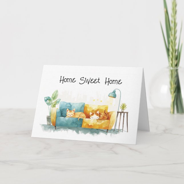 Zuhause Sweet Zuhause Herzlichen Glückwunsch Real  Karte (Vorderseite)