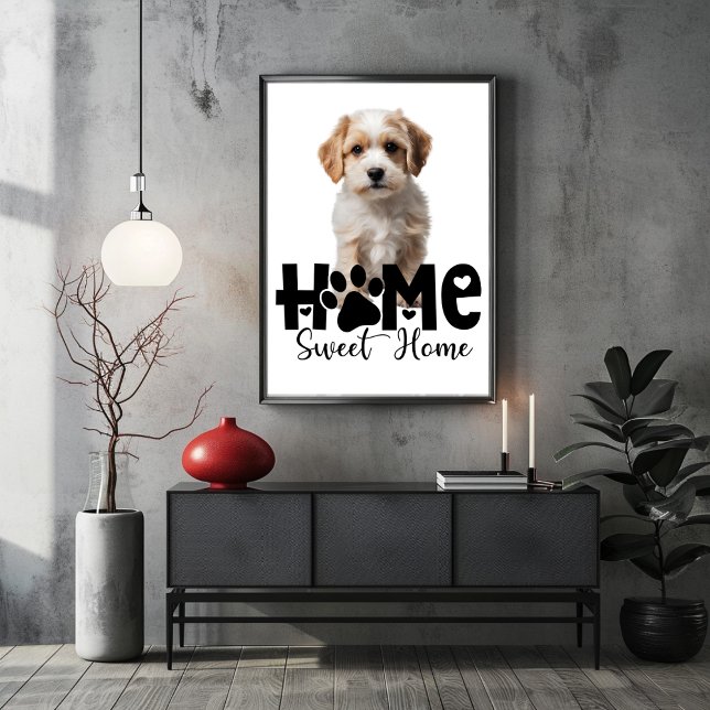 Zuhause Sweet Zuhause Hund Poster (Home Sweet Home Dog Poster)