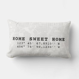Zuhause Sweet Zuhause | Karte & Koordinaten Lendenkissen