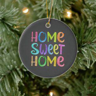Zuhause Sweet Zuhause Keramik Ornament