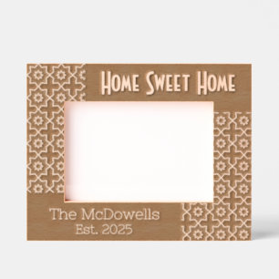 Zuhause Sweet Zuhause Modern Theme Etched Frames Geätzte Rahmen