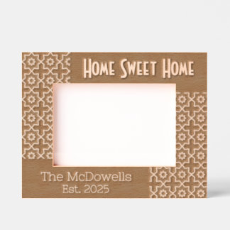 Zuhause Sweet Zuhause Modern Theme Etched Frames Geätzte Rahmen