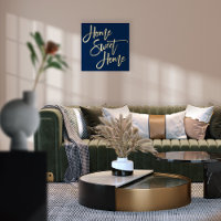 Zuhause Sweet Zuhause Navy Blue Luxury Real