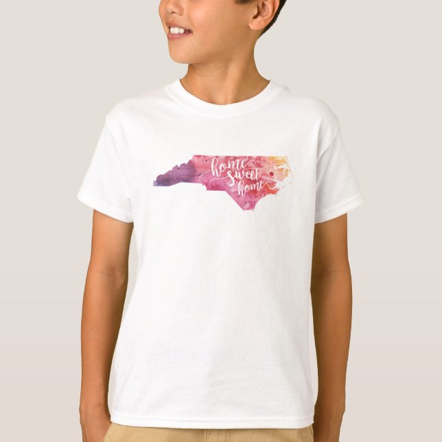 Zuhause Sweet Zuhause North Carolina T-Shirt (Vorderseite)