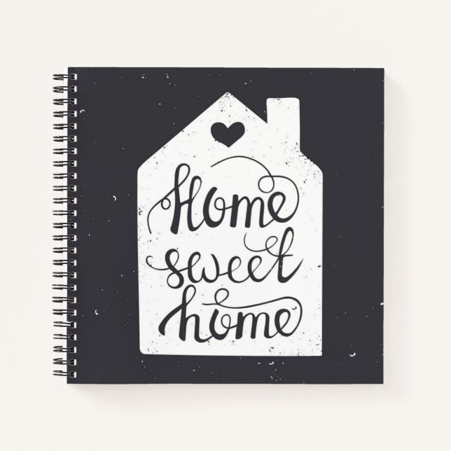 Zuhause Sweet Zuhause Notizbuch (Vorderseite)