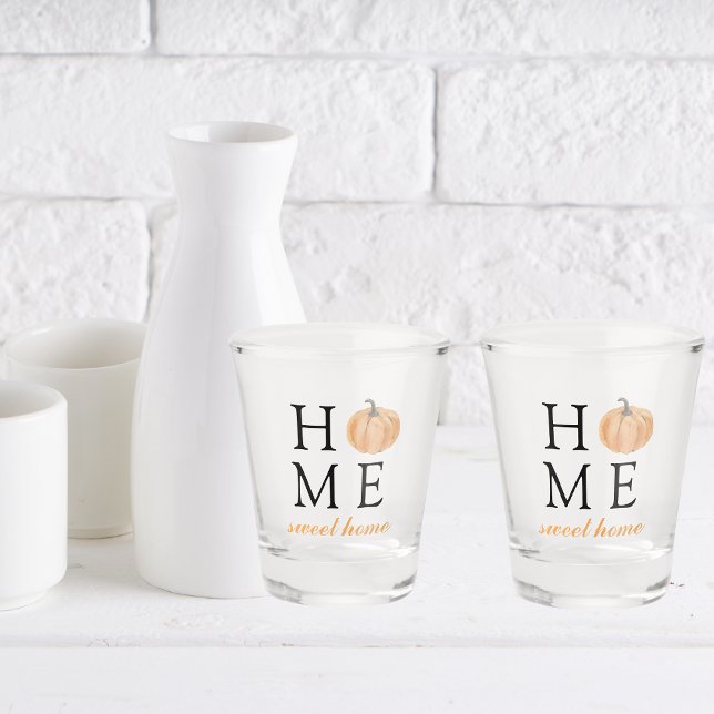 Zuhause Sweet Zuhause | Orange Pumpkin | Herbstsai Schnapsglas (Von Creator hochgeladen)