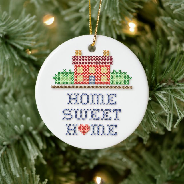 Zuhause Sweet Zuhause Ornament anpassen (Baum)