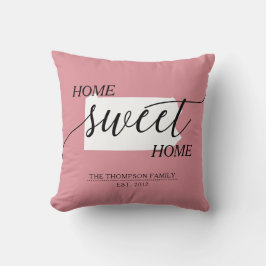 Zuhause Sweet Zuhause PA Staat Familie Name Throw Kissen