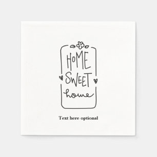 Zuhause Sweet Zuhause, Paper Plate Napkins Serviette