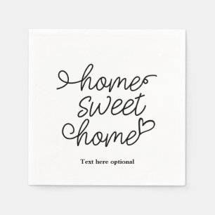 Zuhause Sweet Zuhause, Paper Plate Napkins Serviette