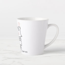 Zuhause Sweet Zuhause personalisiert Milchtasse