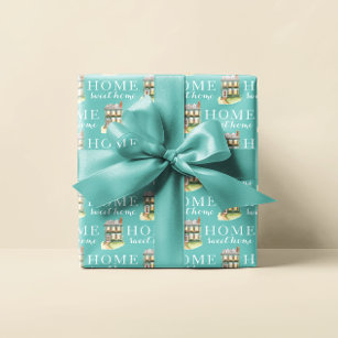 Zuhause Sweet Zuhause Personalisiert Wrapping Pape Geschenkpapier Set