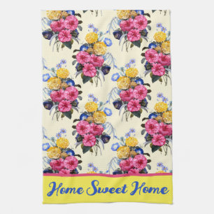 Zuhause Sweet Zuhause Pink Bouquet Country Blume H Geschirrtuch