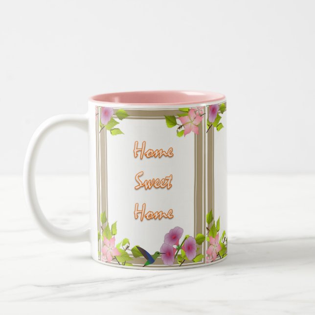Zuhause Sweet Zuhause Pink Tasse (Links)