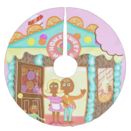 Zuhause Sweet Zuhause Polyester Weihnachtsbaumdecke