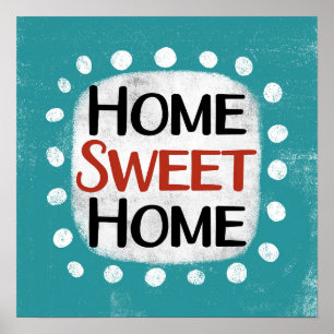 Zuhause Sweet Zuhause Poster Wall Art