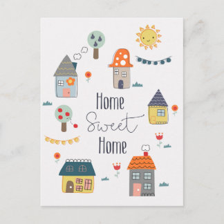 Zuhause Sweet Zuhause Postkarte