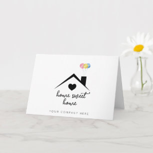 Zuhause Sweet Zuhause Real Anwesen Glückwunsch Karte