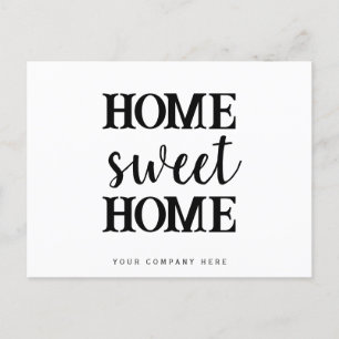 Zuhause Sweet Zuhause Real Anwesen Postkarte