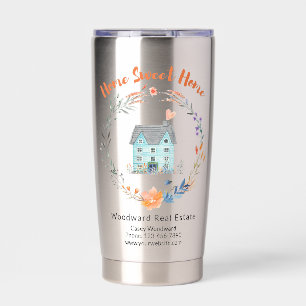 Zuhause Sweet Zuhause Realtor Client zum Stainless Thermobecher