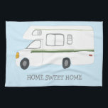 ZUHAUSE SWEET ZUHAUSE Retro Camper Motorhome RV BL Geschirrtuch<br><div class="desc">Dekorieren Sie Ihre Küche mit diesem coolen Handtuch. Macht ein tolles Haus-Erwärmung oder Jubiläum Geschenk! Sie können ihn anpassen und auch Text hinzufügen. Karo in meinem Shop für viel mehr Farben und Muster und passende Küchenartikel!</div>