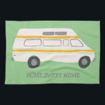 ZUHAUSE SWEET ZUHAUSE Retro Campervan Motorhome RV Geschirrtuch<br><div class="desc">Dekorieren Sie Ihre Küche mit diesem coolen Handtuch. Macht ein tolles Haus-Erwärmung oder Jubiläum Geschenk! Sie können ihn anpassen und auch Text hinzufügen. Karo in meinem Shop für viel mehr Farben und Muster und passende Küchenartikel!</div>