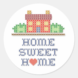 Zuhause Sweet Zuhause Round Stickers