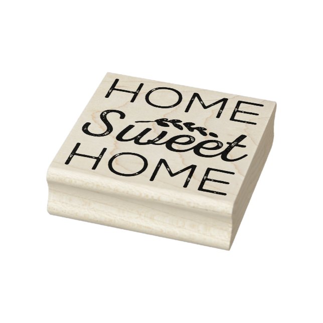 Zuhause Sweet Zuhause Rubber Art Briefmarke Gummistempel (Stempel)