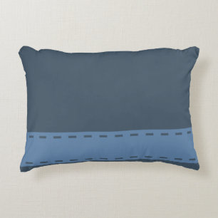 Zuhause Sweet Zuhause Steel Blue Zierkissen