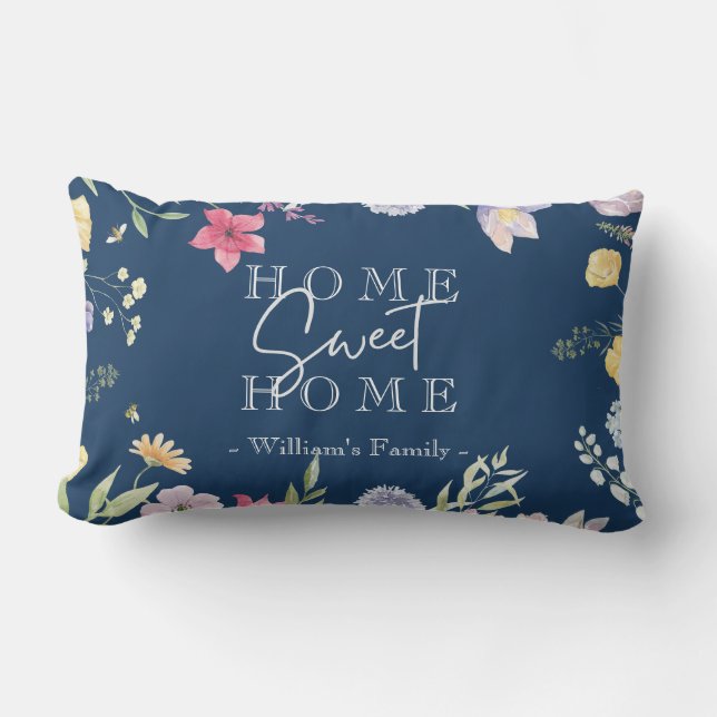 Zuhause Sweet Zuhause Throw Kissen Für Draußen (Vorderseite)