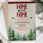Zuhause sweet Zuhause Winter Lumberjack House Erwä Einladung<br><div class="desc">Zuhause sweet Zuhause Winter Lumberjack House Erwärmung</div>