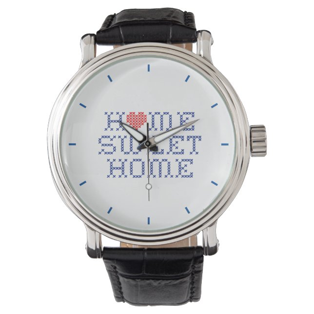 Zuhause Sweet Zuhause Wristwatch Armbanduhr (Vorderseite)