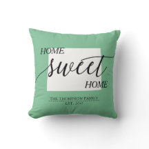 Zuhause Sweet Zuhause WY Staat Familie Name Throw