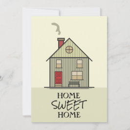 Zuhause Sweet Zuhause Zitat Niedliche Hosttypograf Dankeskarte