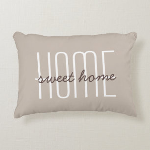 Zuhause Sweet Zuhause Zitat Niedliche Typografie T Dekokissen