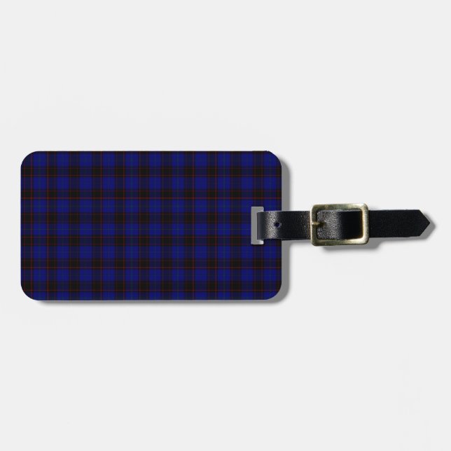 Zuhause Tartan Gepäckanhänger (Vorderseite horizontal)