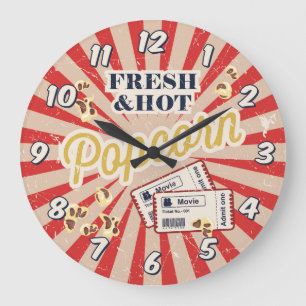 Zuhause-Theater-Kino-Wand-Uhr Große Wanduhr