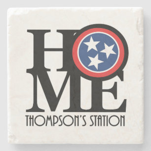 ZUHAUSE Thompson-Station Steinuntersetzer