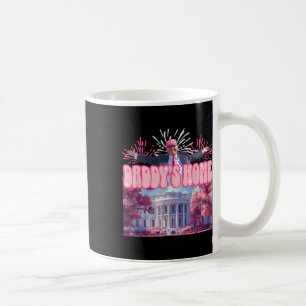Zuhause Trump 2024 Shirt Glückwunsch 4. Juli Feuer Kaffeetasse