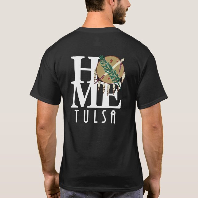 ZUHAUSE Tulsa Oklahoma (Rückseite) T-Shirt (Rückseite)