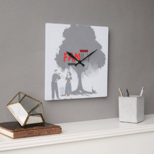 Zuhause-Uhr Quadratische Wanduhr
