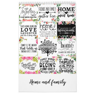 Zuhause und Familie Kalender