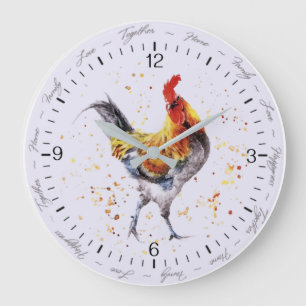 Zuhause und Liebe Große Wanduhr