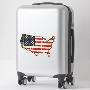 ZUHAUSE - USA AUFKLEBER