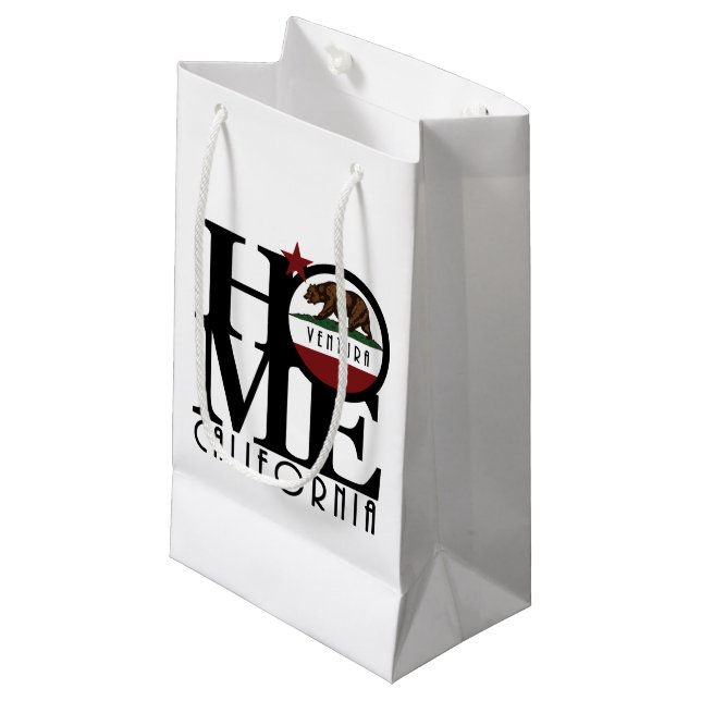 ZUHAUSE Ventura Kalifornien Kleine Geschenktüte (Vorderseite Schrägansicht)