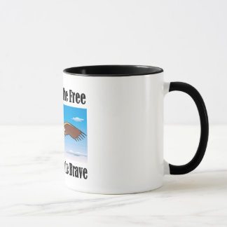 Zuhause vom freien wegen der tapferen Tasse