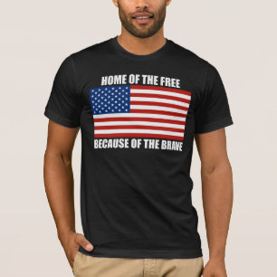 Zuhause vom freien wegen des tapferen T - Shirt