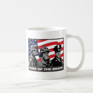 Zuhause vom tapferen kaffeetasse