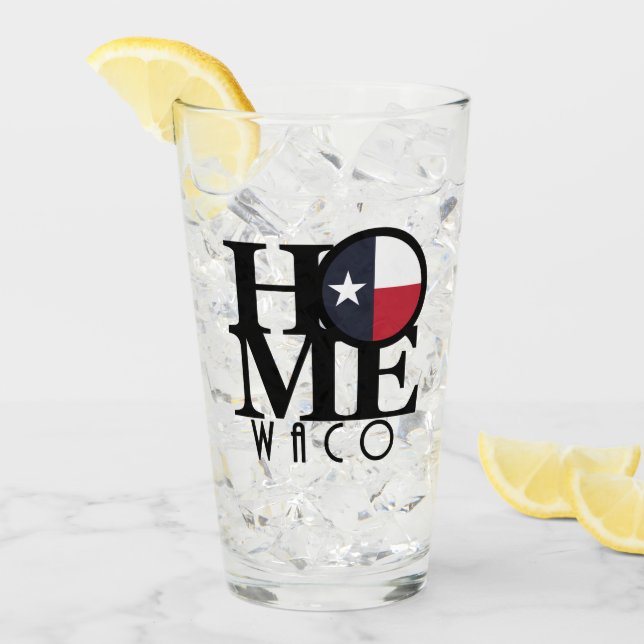 ZUHAUSE Waco Texas Glas (Vorderseite Ice)