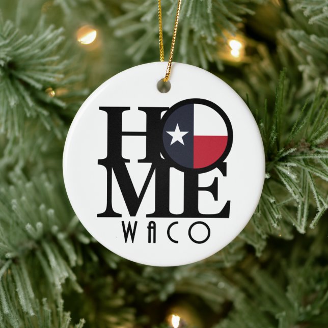 ZUHAUSE Waco Texas Keramik Ornament (Baum)
